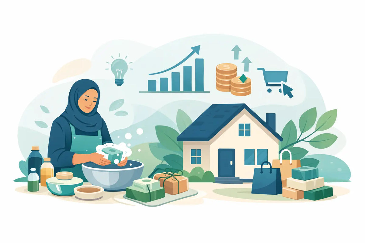 كيف تبدأ مشروع صابون مربح قابل للنمو من المنزل؟