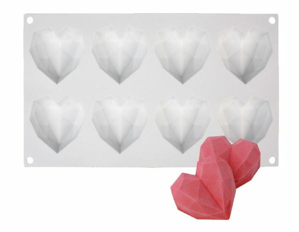 3D heart silicone mold