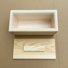 Small Rectangle Silicone Soap Mold  with Wooden Box and cover