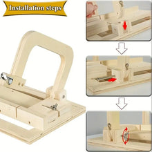 Adjustable Wooden Soap Cutter with Wire Slicer
