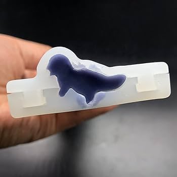 قالب سيليكون أنبوبي طويل على شكل ديناصور