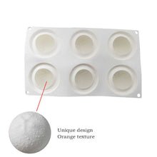 Orange silicone mold(8 cavities)