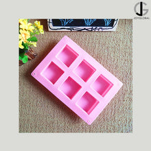 Square silicone mold (6 cavities)