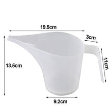 Long mouth plastic measuring cup