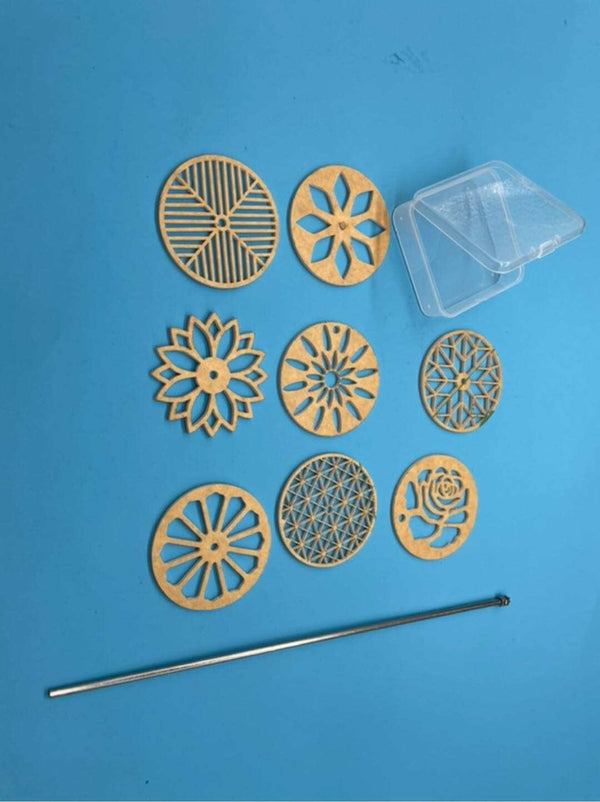 Round stencil 8 pieces kit